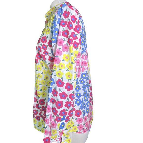 Talbots Floral Button Down Small - Picture 3 of 5